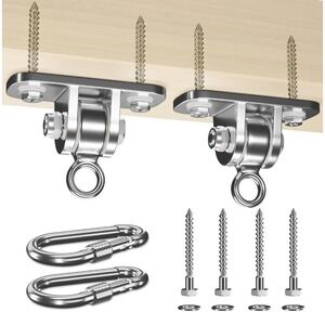 Swing Hangers for Wooden Beam, 2 Pack Stainless Steel 2400 LB Capacity Swing ...